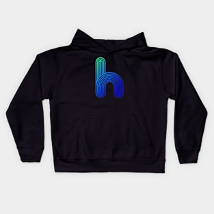 Alphabet H artwork Kids Hoodie